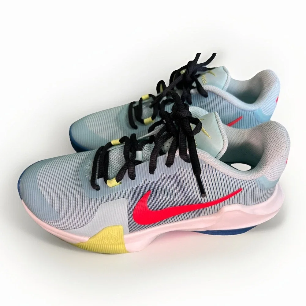 Nike Air Max Impact 4 Men's Basketball Shoes Size 7‎ Ice Blue/White